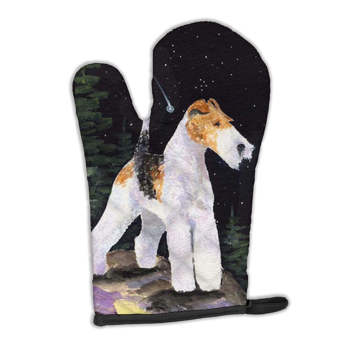 Starry Night Fox Terrier Oven Mitt SS8503OVMT  the-store.com.