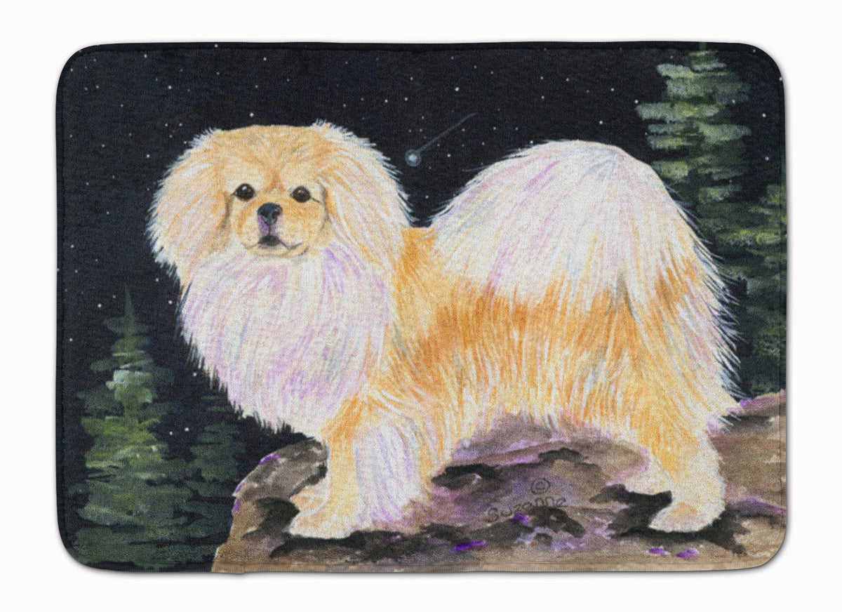 Starry Night Tibetan Spaniel Machine Washable Memory Foam Mat SS8504RUG - the-store.com