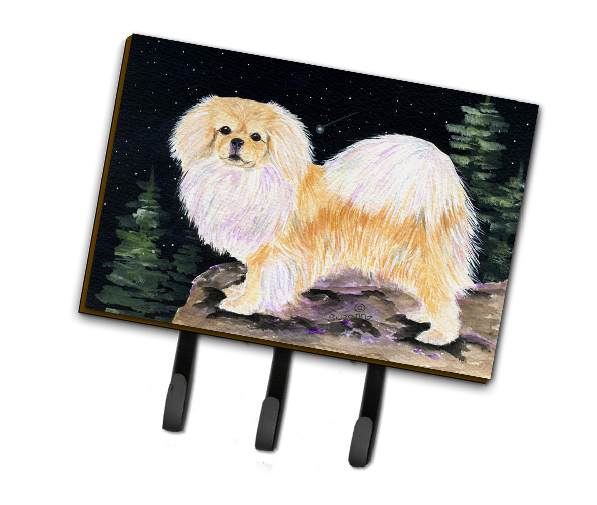 Starry Night Tibetan Spaniel Leash Holder or Key Hook  the-store.com.