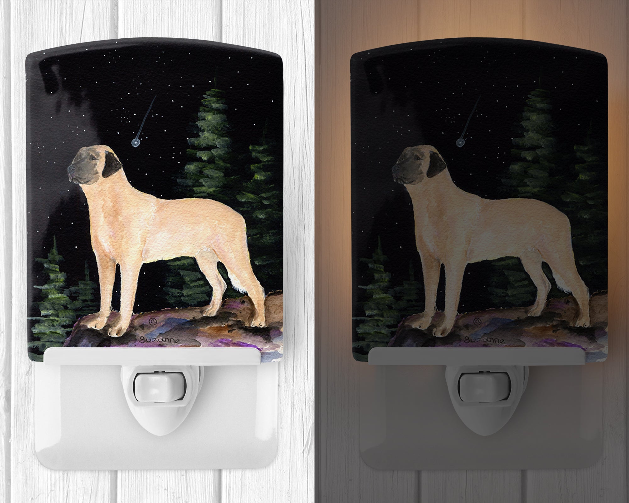 Starry Night Anatolian Shepherd Ceramic Night Light SS8505CNL - the-store.com