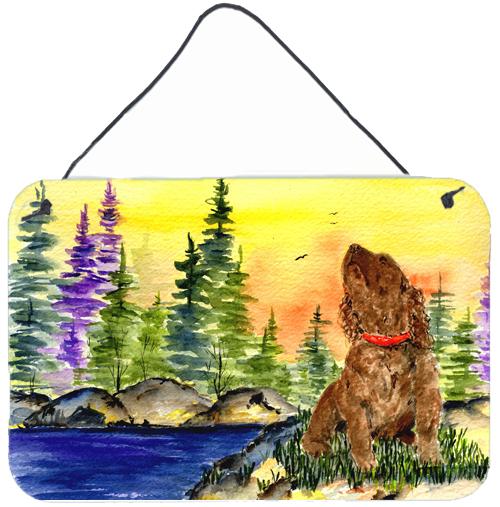 American Water Spaniel Indoor Aluminium Metal Wall or Door Hanging Prints by Caroline&#39;s Treasures