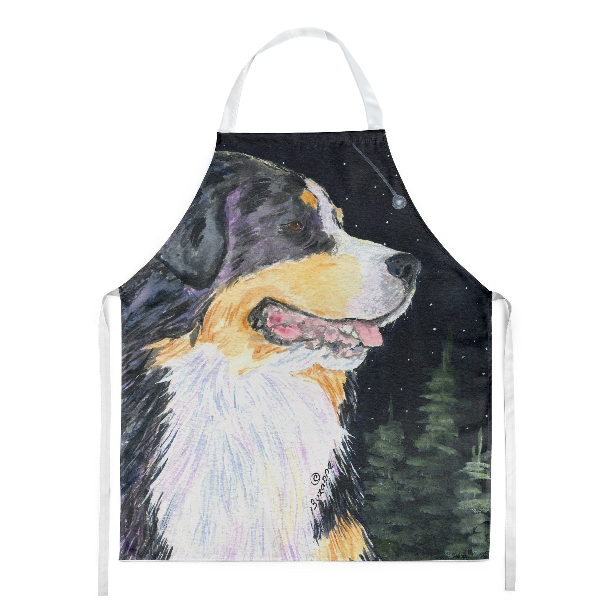 Starry Night Bernese Mountain Dog Apron - the-store.com