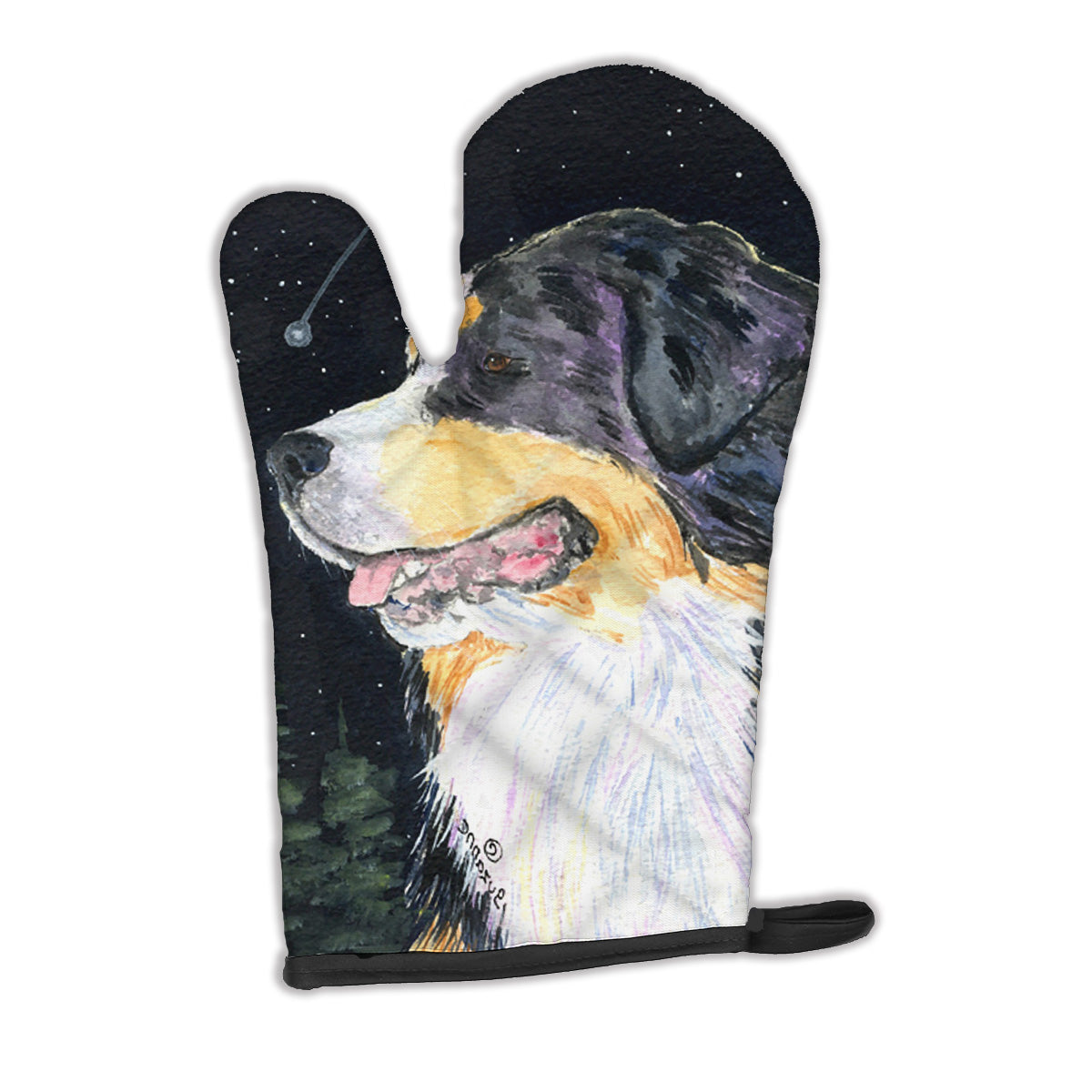 Starry Night Bernese Mountain Dog Oven Mitt SS8512OVMT  the-store.com.