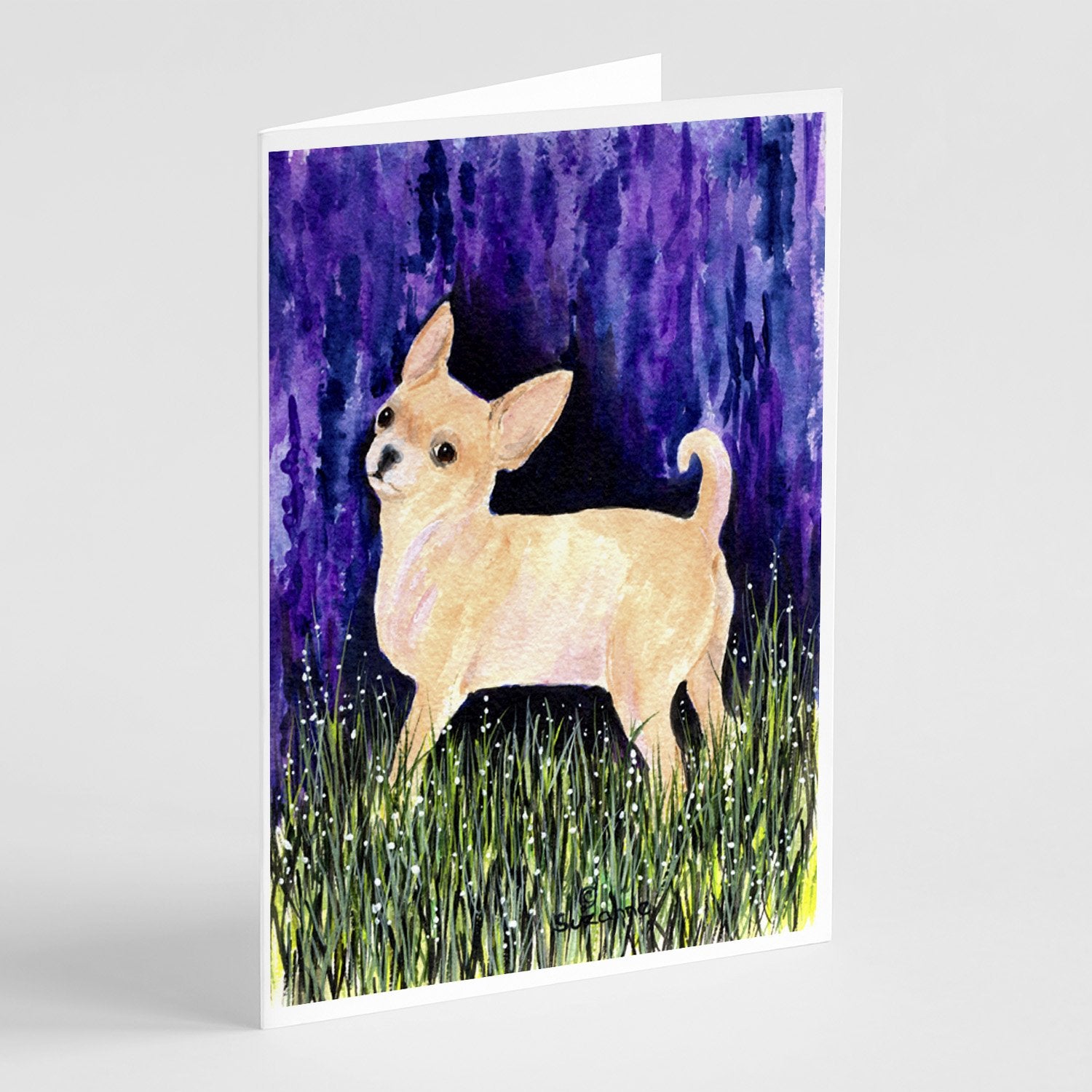 Buy this Starry Night Chihuahua Greeting Cards and Envelopes Pack of 8