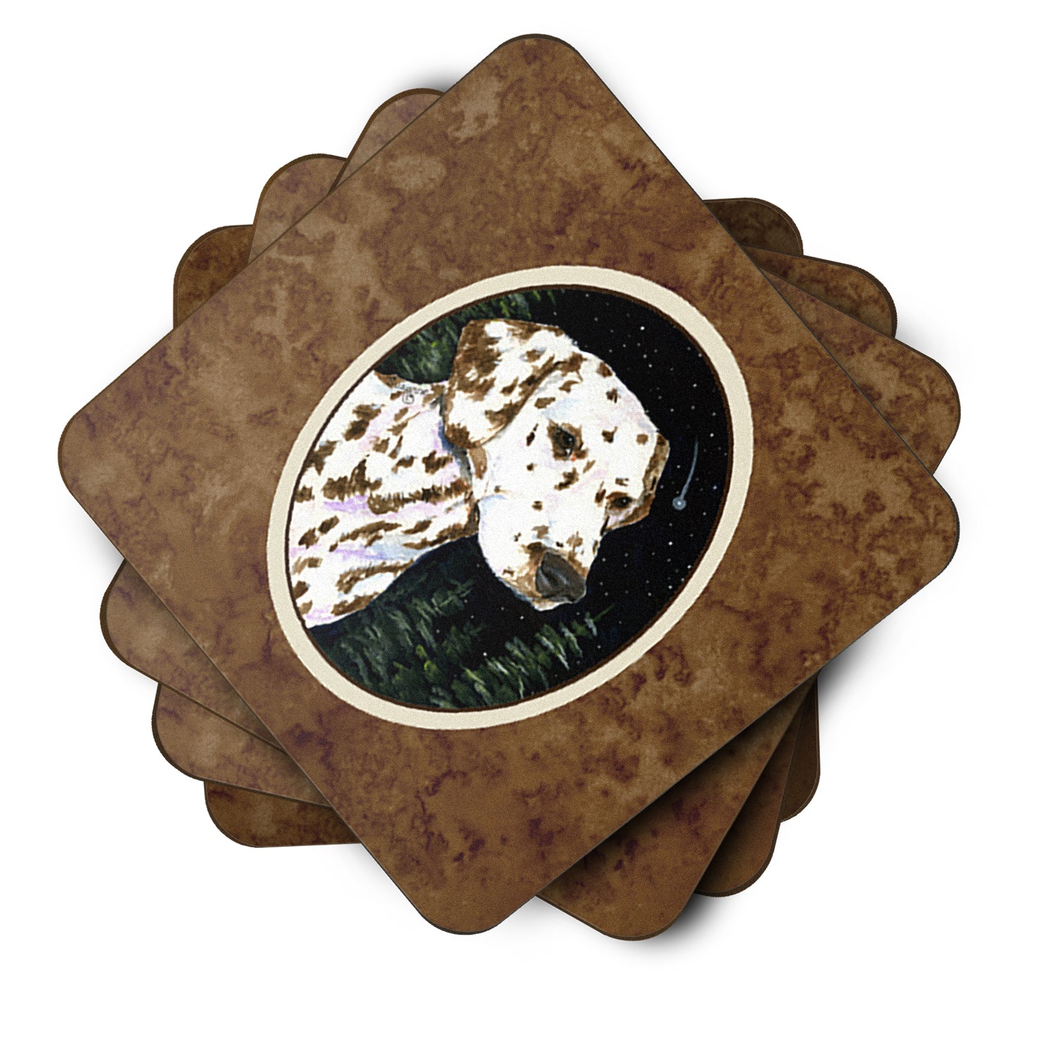 Starry Night Dalmatian Foam Coasters Set of 4 - the-store.com