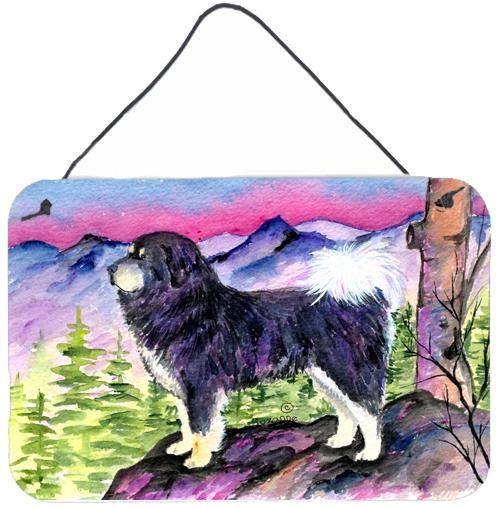 Tibetan Mastiff Indoor Aluminium Metal Wall or Door Hanging Prints by Caroline&#39;s Treasures