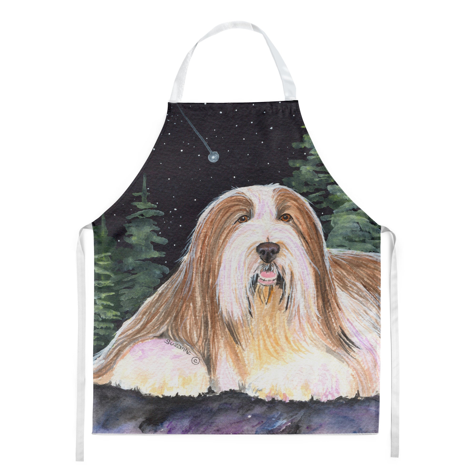 Starry Night Bearded Collie Apron - the-store.com