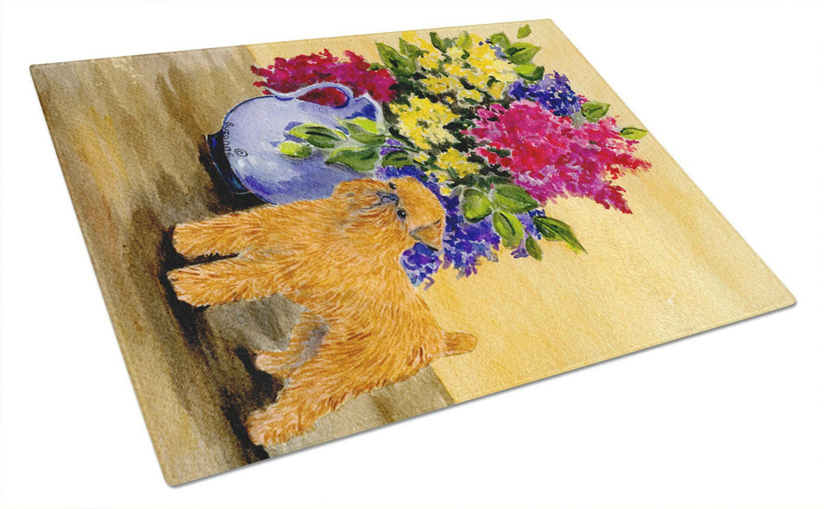 Brussels Griffon Glass Cutting Board Large by Caroline&#39;s Treasures