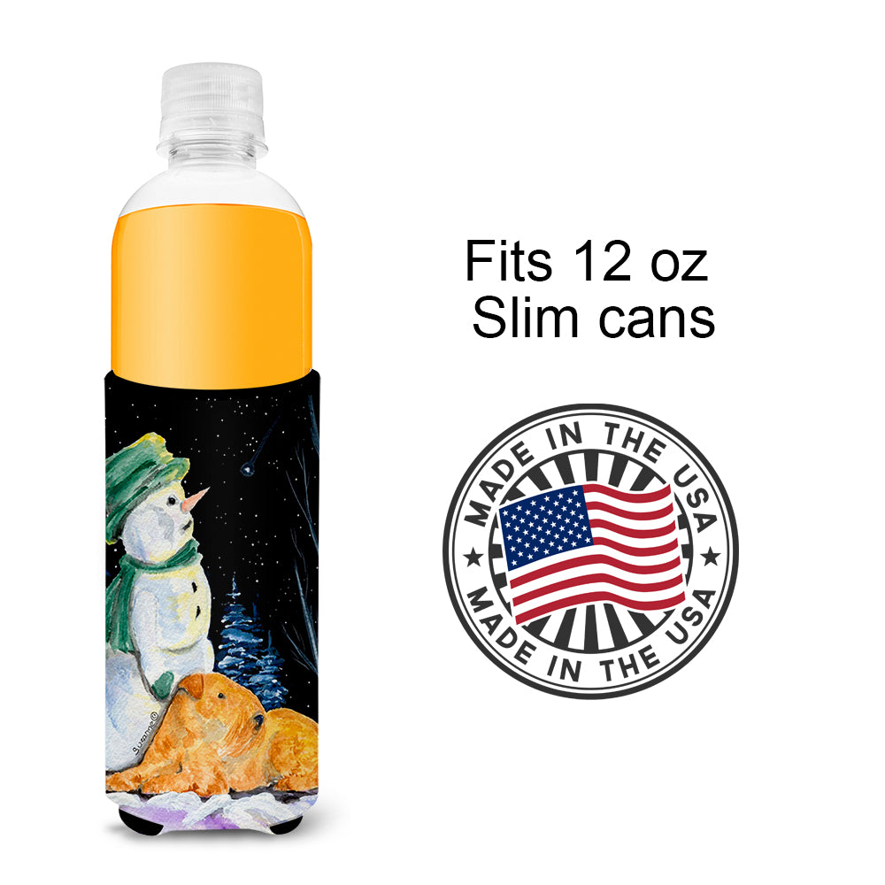 Snowman with Lakeland Terrier Ultra Beverage Insulators for slim cans SS8555MUK.