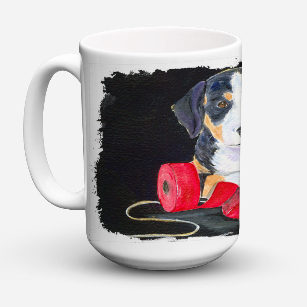 Entlebucher Mountain Dog Dishwasher Safe Microwavable Ceramic Coffee Mug 15 ounce SS8566CM15  the-store.com.