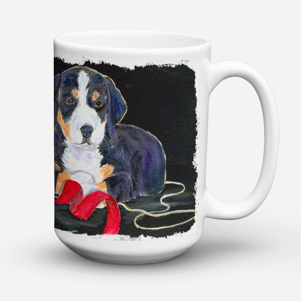 Entlebucher Mountain Dog Dishwasher Safe Microwavable Ceramic Coffee Mug 15 ounce SS8566CM15  the-store.com.