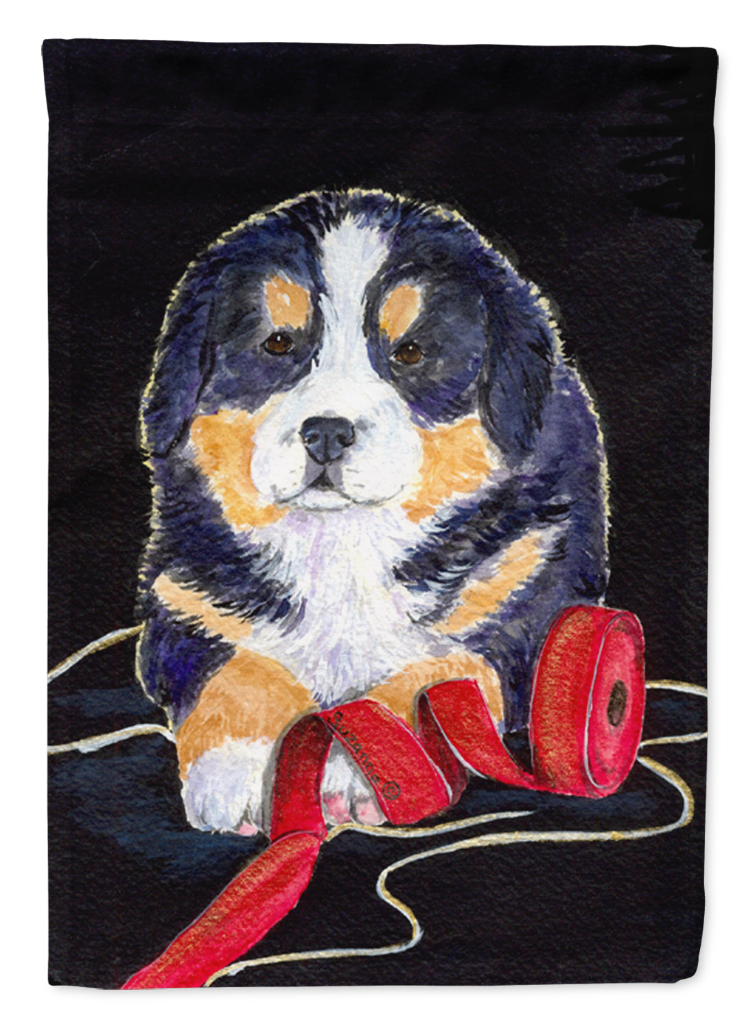 Bernese Mountain Dog Flag Canvas House Size  the-store.com.