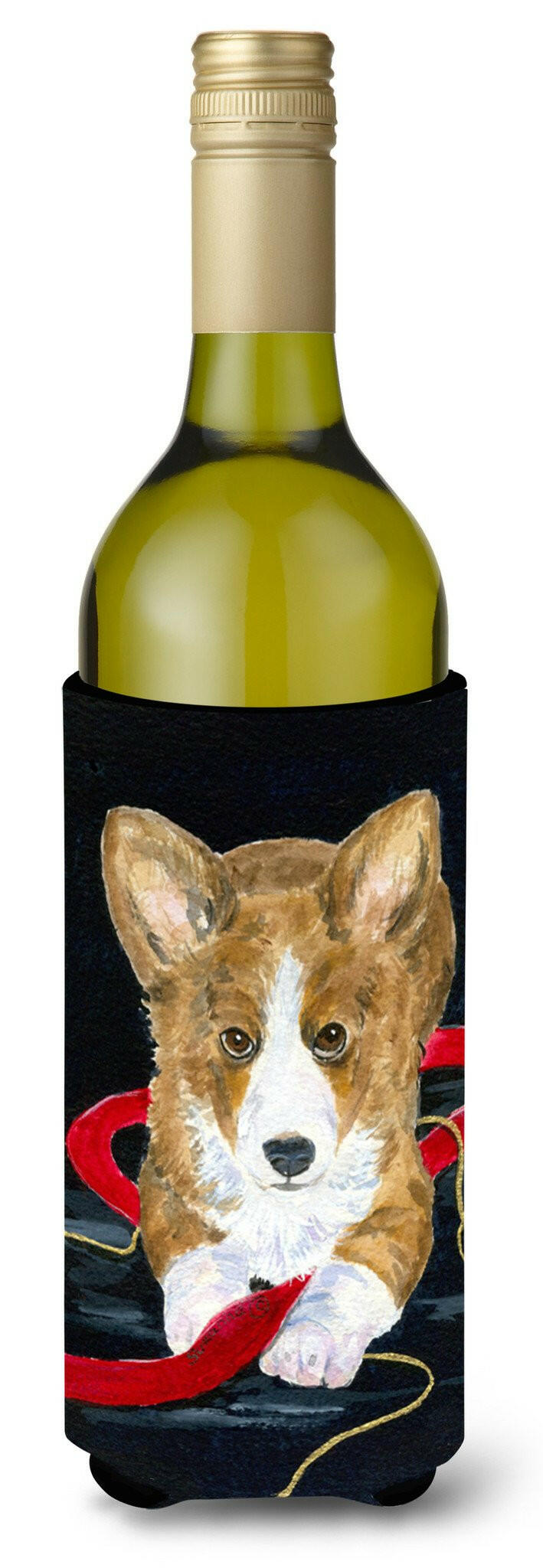 Corgi Wine Bottle Beverage Insulator Beverage Insulator Hugger SS8570LITERK by Caroline's Treasures