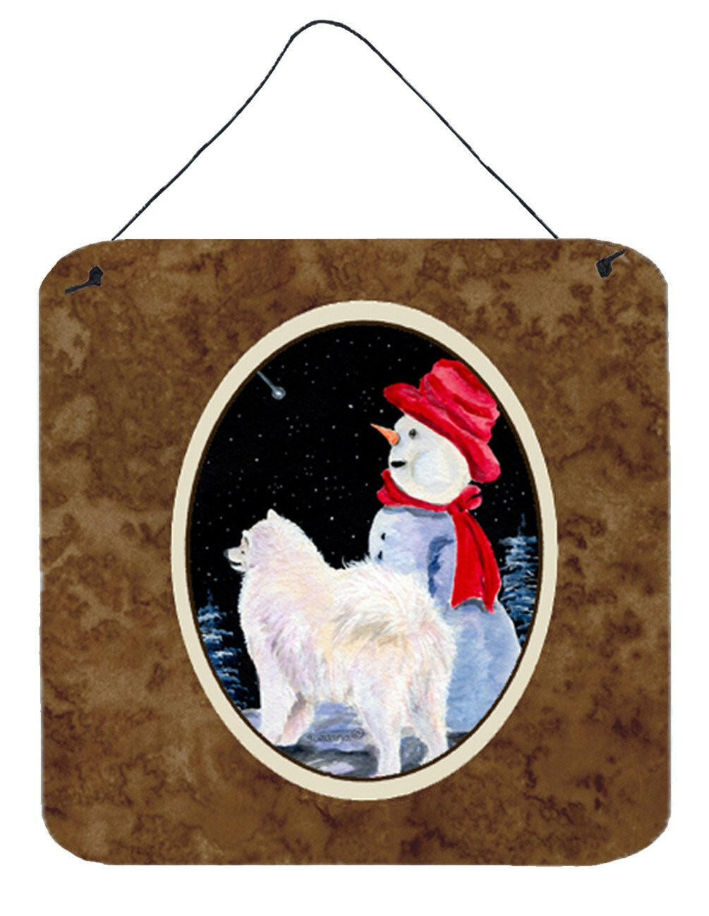 Samoyed Aluminium Metal Wall or Door Hanging Prints by Caroline&#39;s Treasures