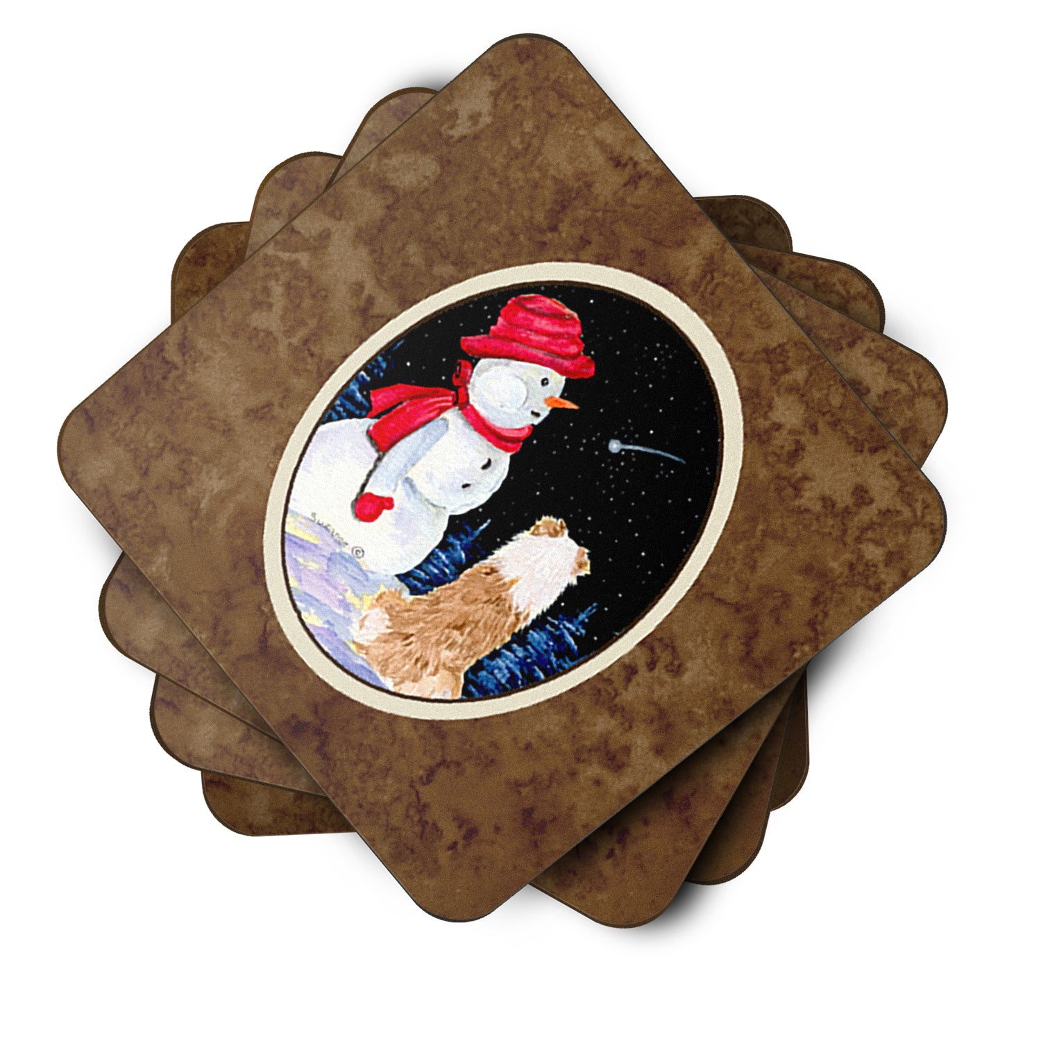 Set of 4 Australian Shepherd Foam Coasters - the-store.com