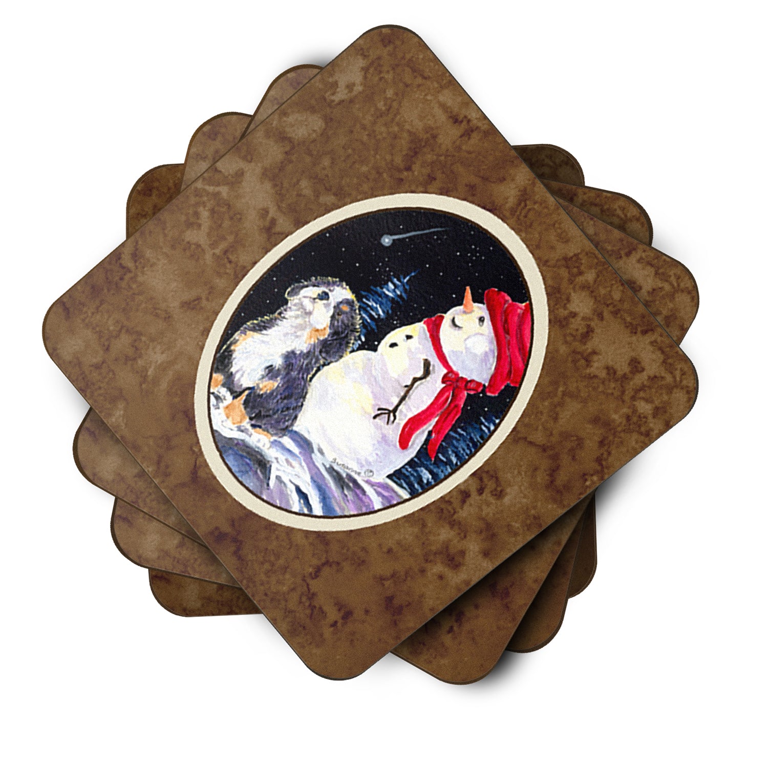 Set of 4 Bernese Mountain Dog Foam Coasters - the-store.com