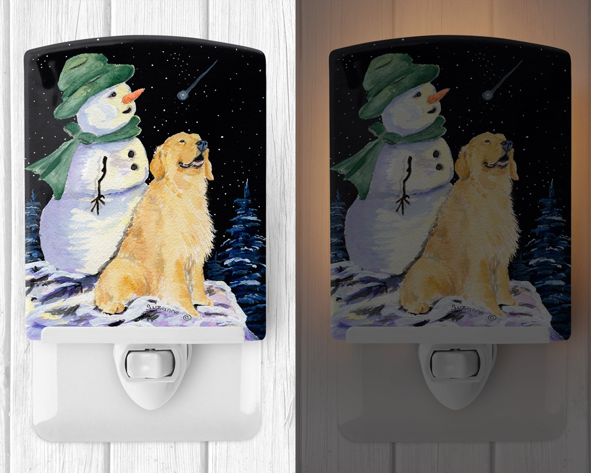 Golden Retriever Ceramic Night Light SS8577CNL - the-store.com