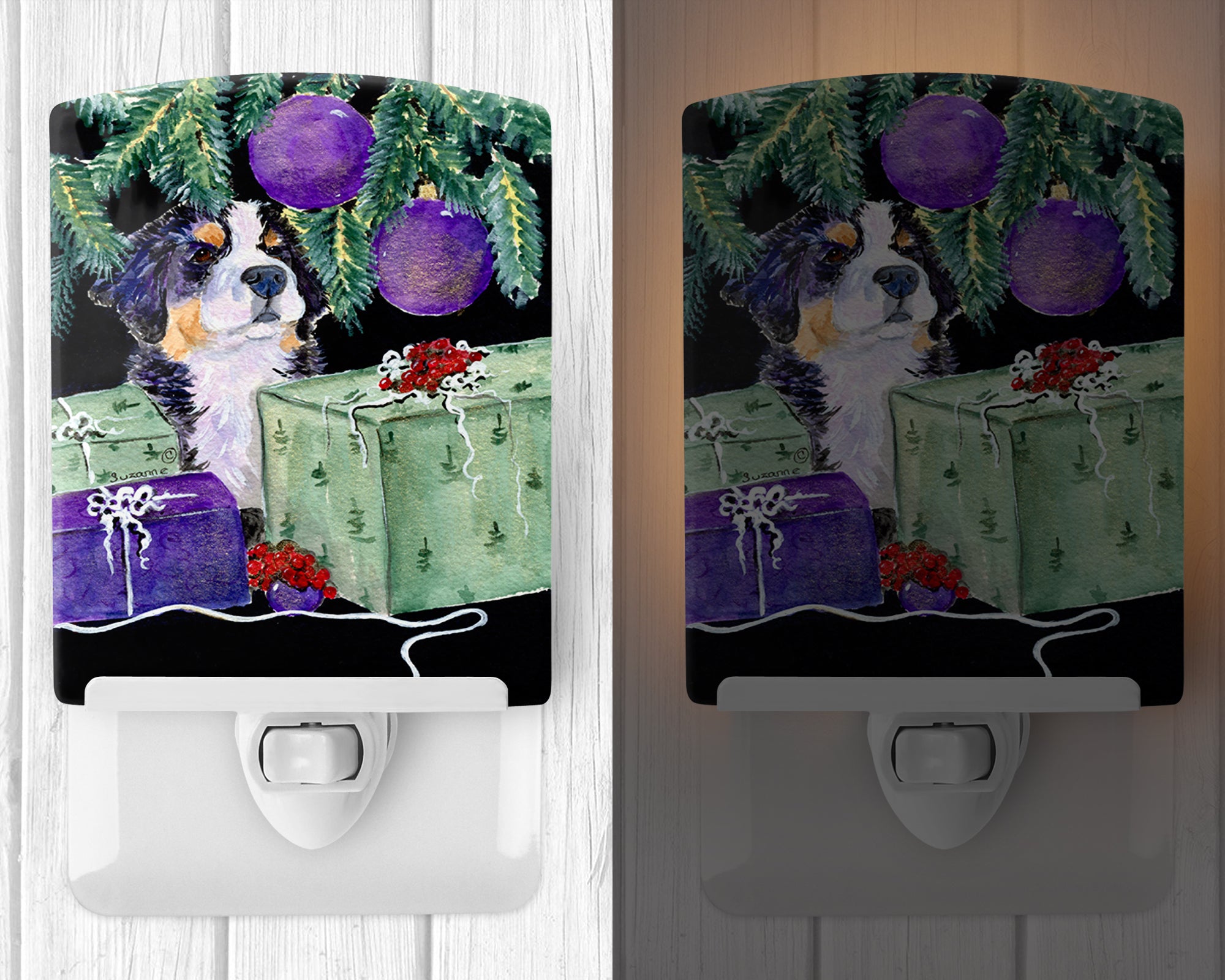 Bernese Mountain Dog Ceramic Night Light SS8582CNL - the-store.com