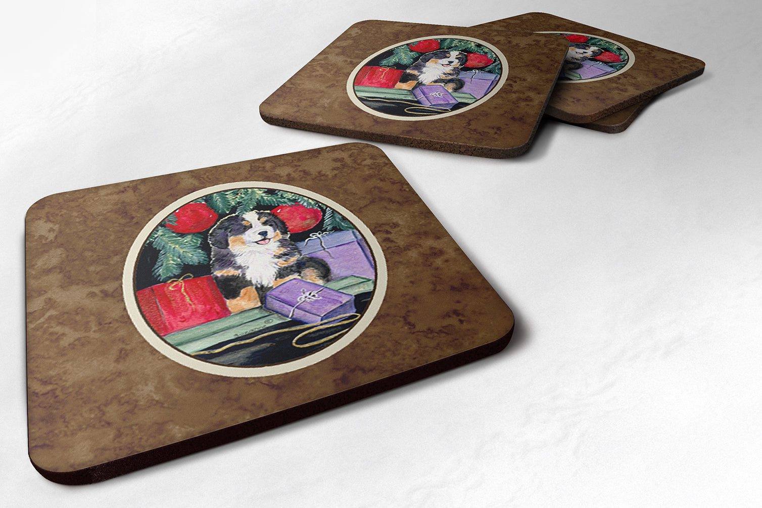 Set of 4 Bernese Mountain Dog Foam Coasters - the-store.com