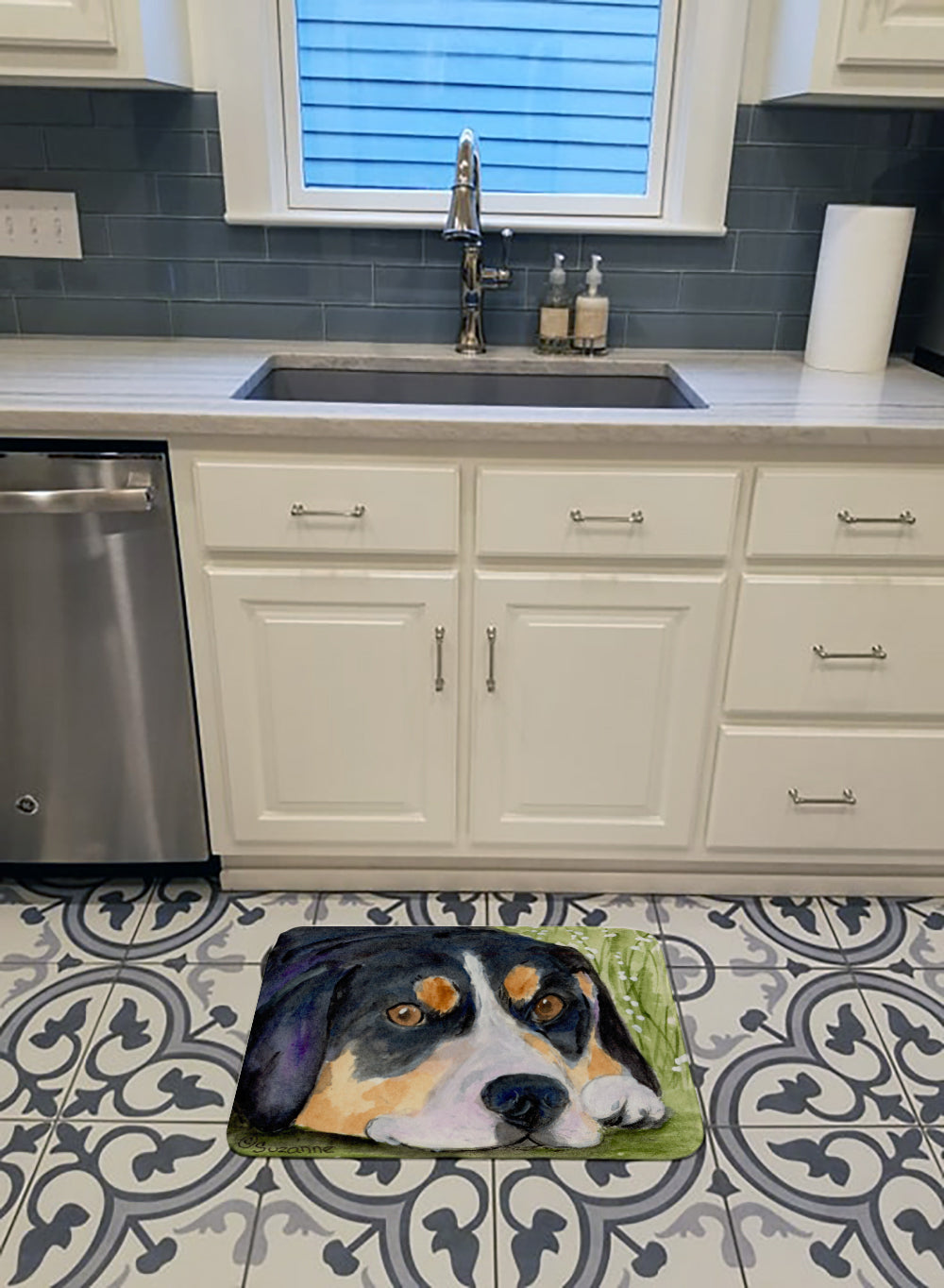 Entlebucher Mountain Dog Machine Washable Memory Foam Mat SS8596RUG - the-store.com