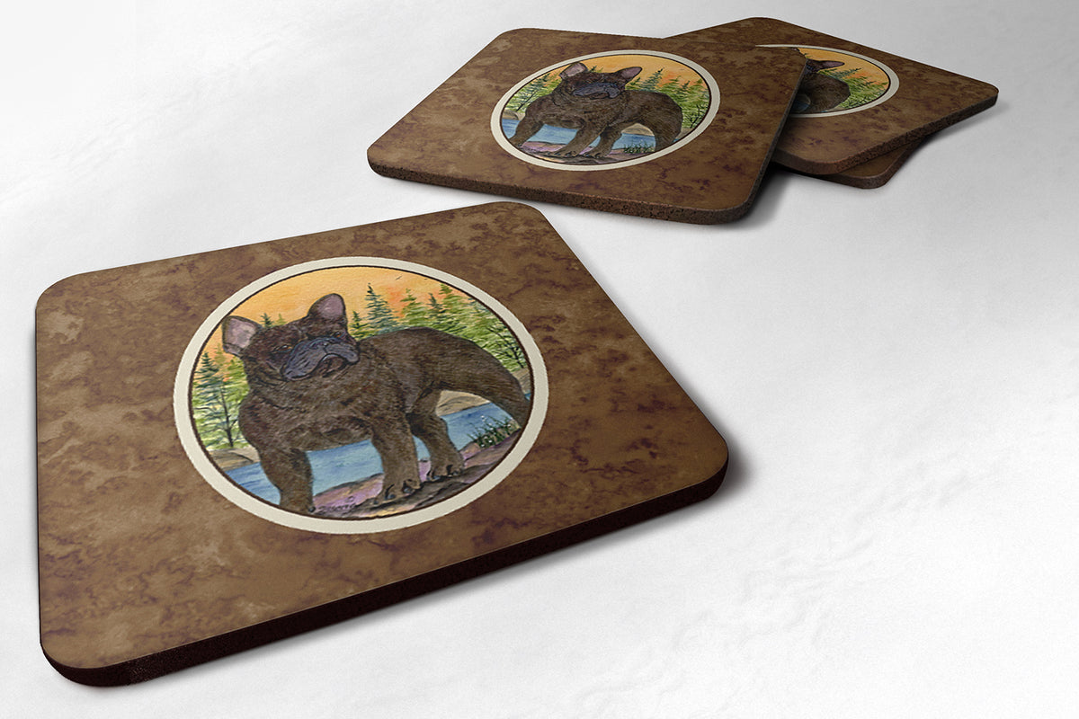 Set of 4 French Bulldog Foam Coasters - the-store.com