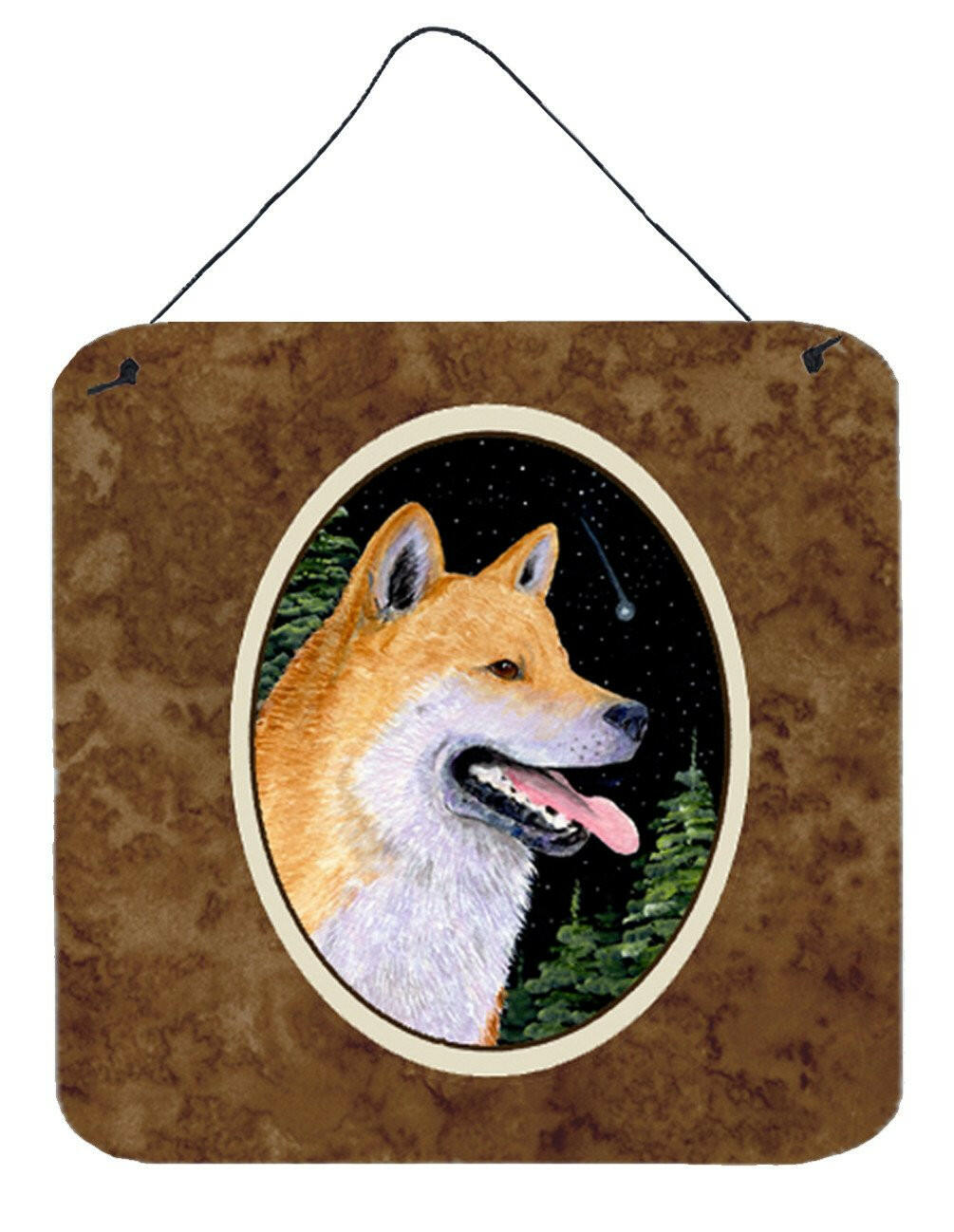 Shiba Inu Aluminium Metal Wall or Door Hanging Prints by Caroline's Treasures