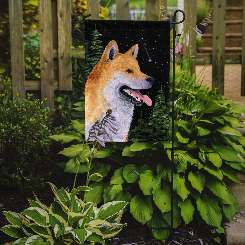 Shiba Inu Flag Garden Size.