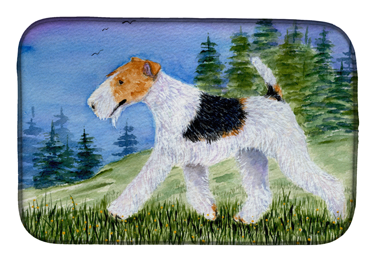 Fox Terrier Dish Drying Mat SS8599DDM  the-store.com.