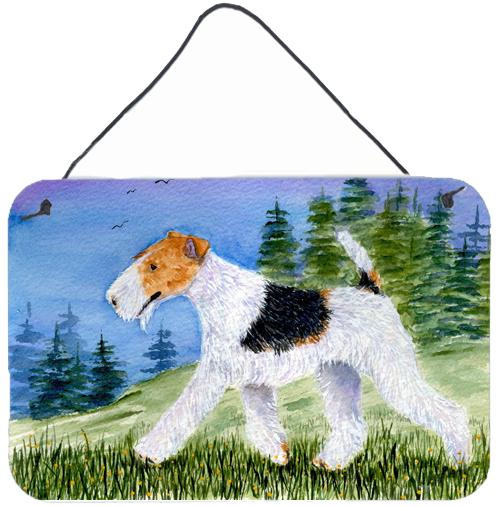 Fox Terrier Indoor Aluminium Metal Wall or Door Hanging Prints by Caroline's Treasures