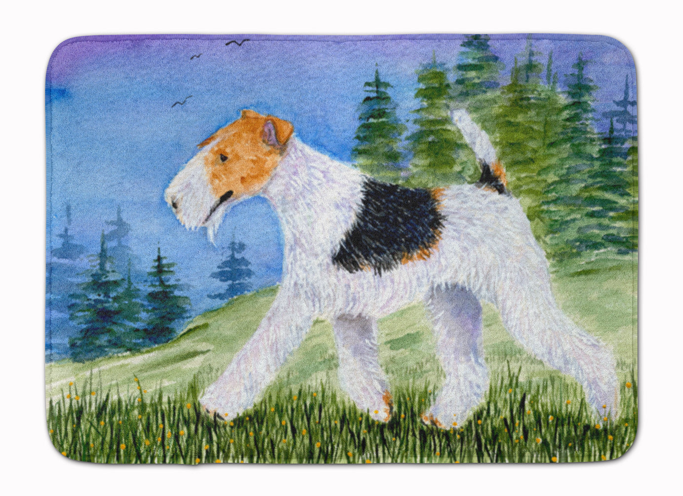 Fox Terrier Machine Washable Memory Foam Mat SS8599RUG - the-store.com