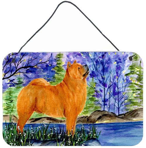 Chow Chow Indoor Aluminium Metal Wall or Door Hanging Prints by Caroline's Treasures