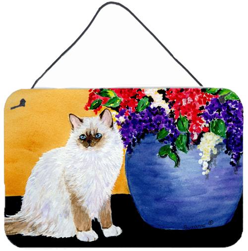 Cat - Ragdoll Indoor Aluminium Metal Wall or Door Hanging Prints by Caroline's Treasures