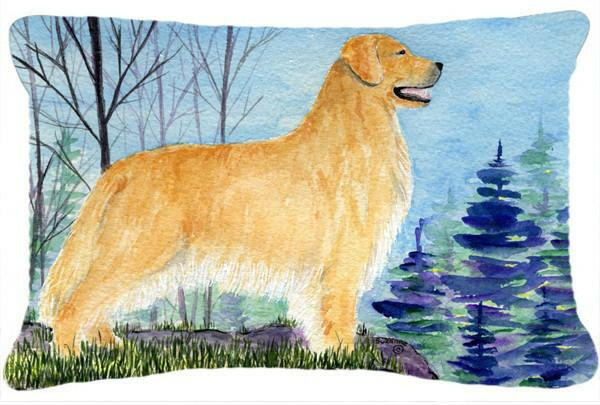 Golden Retriever Decorative   Canvas Fabric Pillow by Caroline&#39;s Treasures