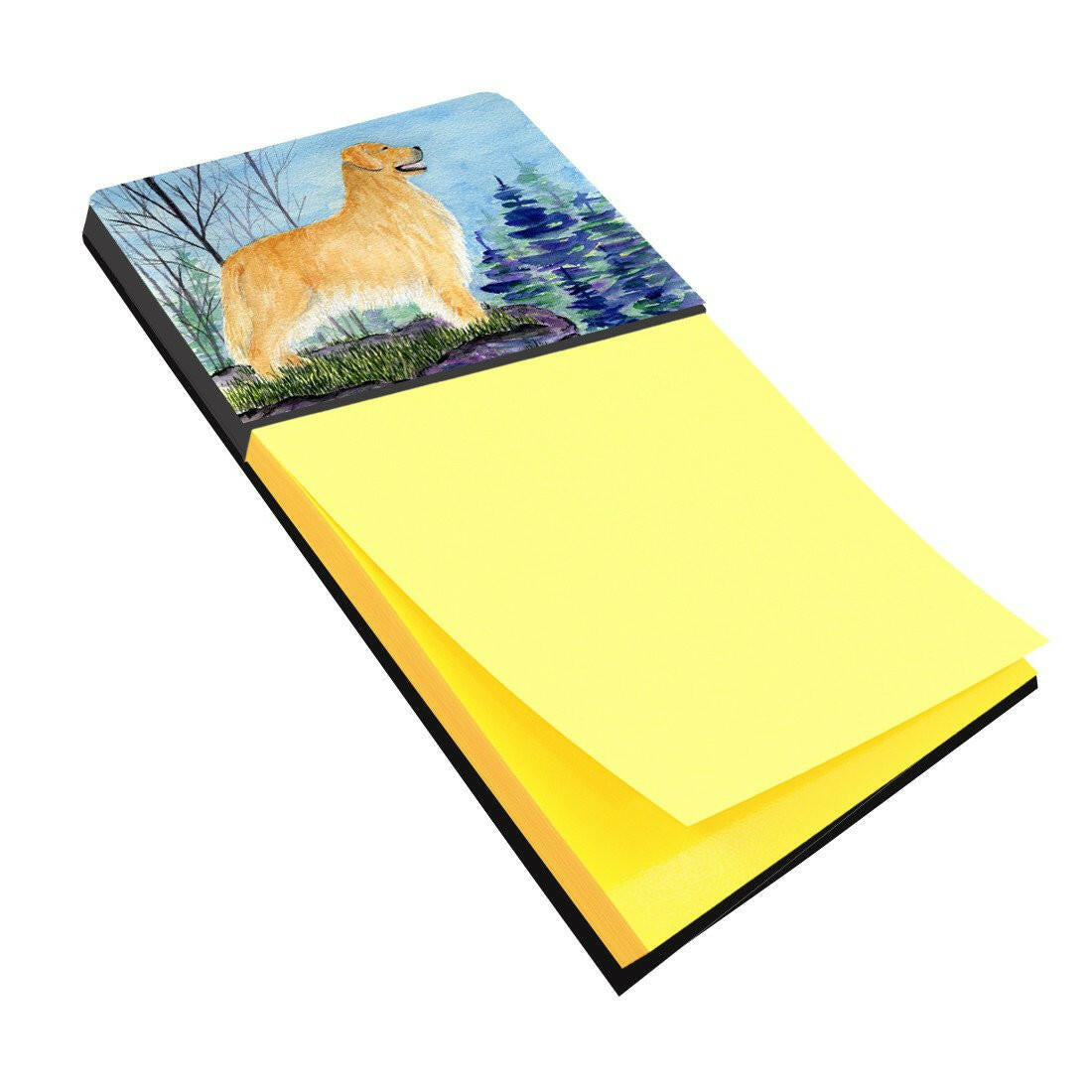 Golden Retriever Refiillable Sticky Note Holder or Postit Note Dispenser SS8607SN by Caroline's Treasures