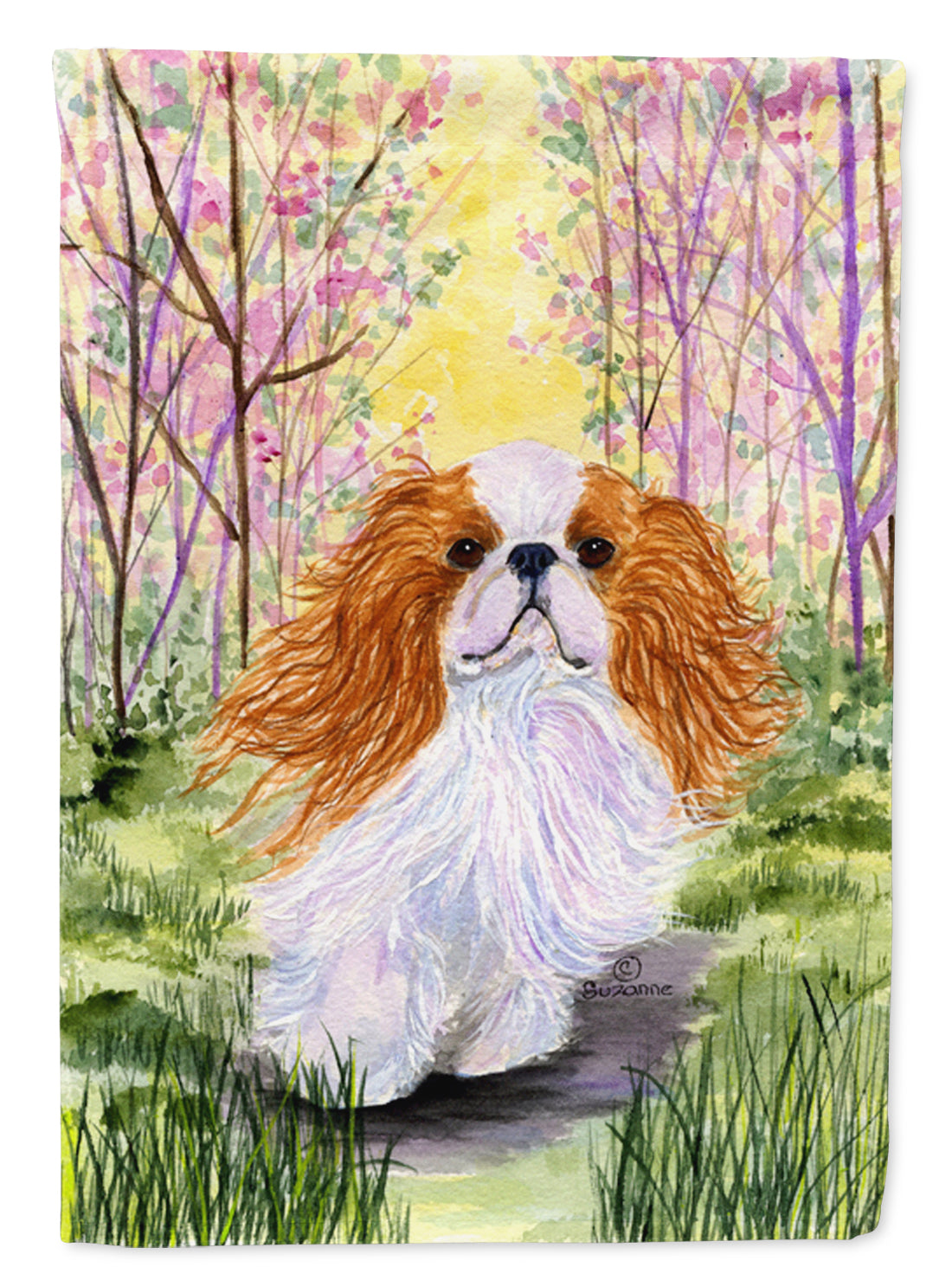 English Toy Spaniel Flag Canvas House Size  the-store.com.