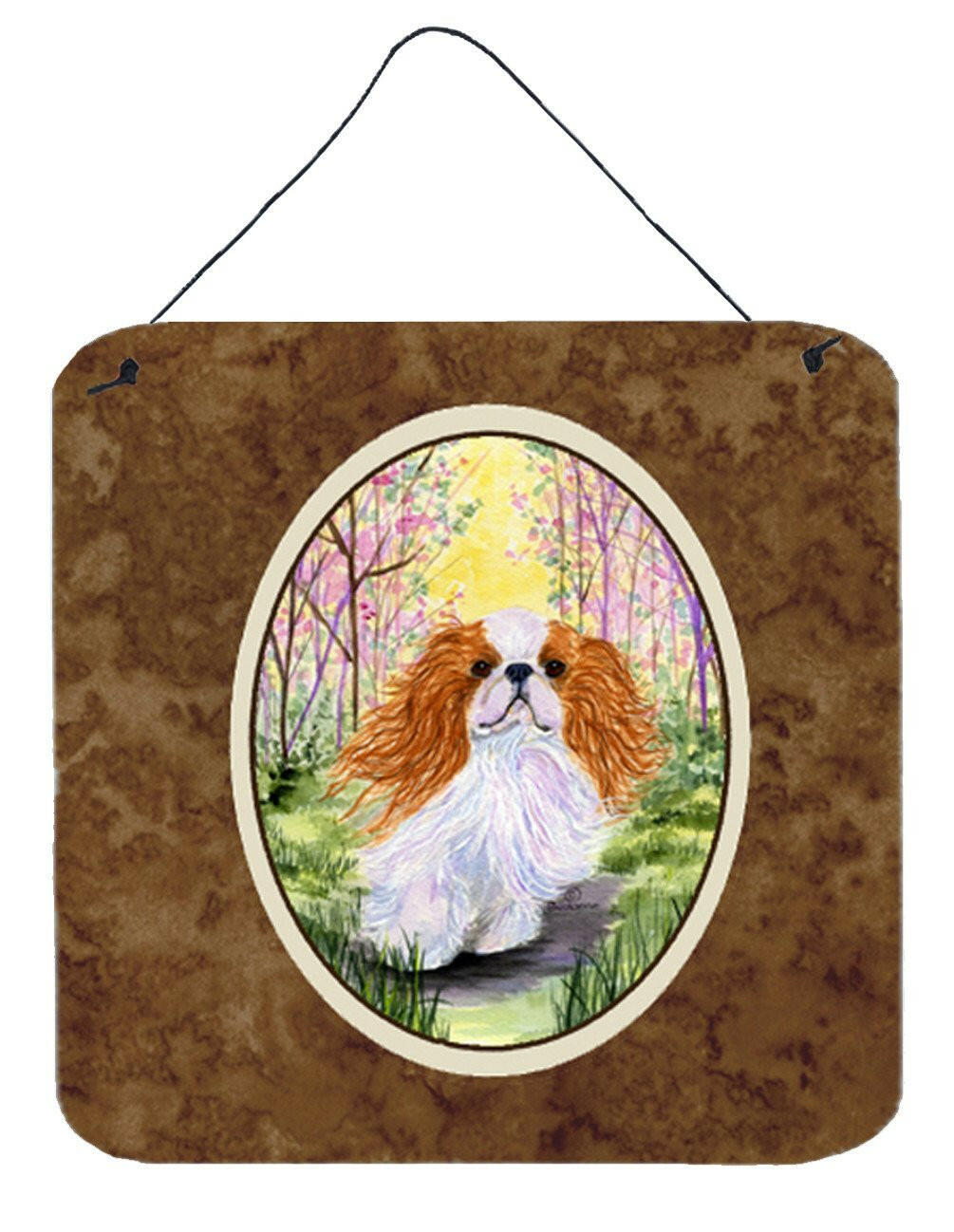 English Toy Spaniel Aluminium Metal Wall or Door Hanging Prints by Caroline's Treasures