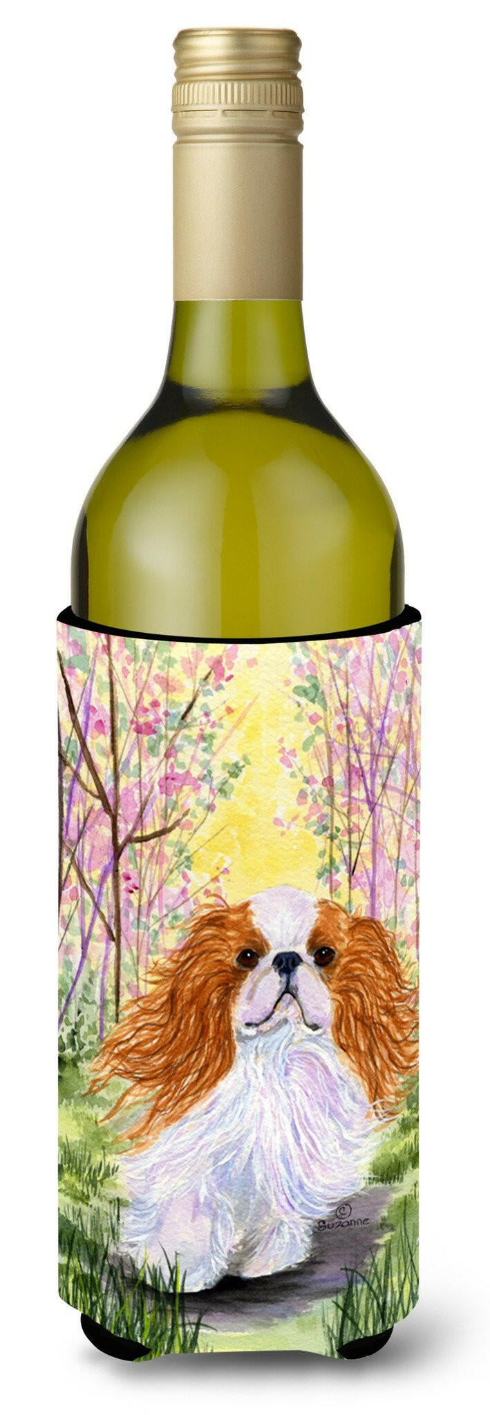 English Toy Spaniel Wine Bottle Beverage Insulator Beverage Insulator Hugger SS8613LITERK by Caroline&#39;s Treasures