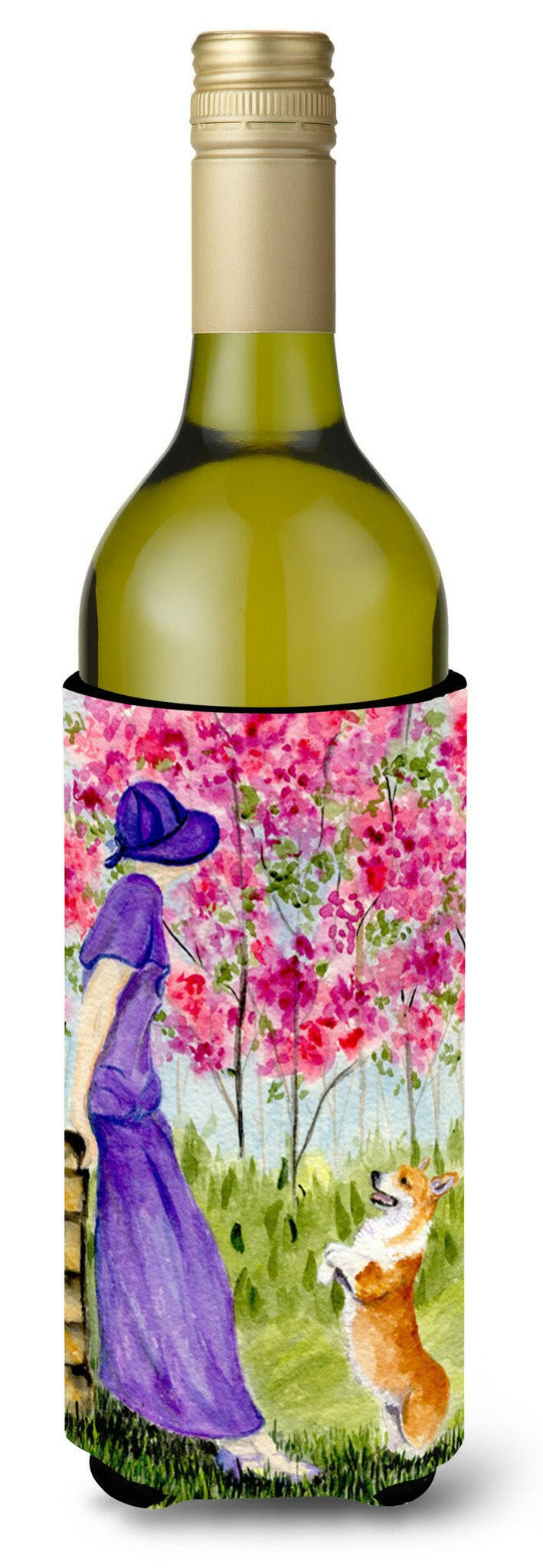 Corgi Wine Bottle Beverage Insulator Beverage Insulator Hugger SS8616LITERK by Caroline's Treasures