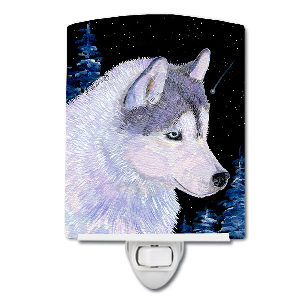 Siberian Husky Ceramic Night Light SS8617CNL - the-store.com