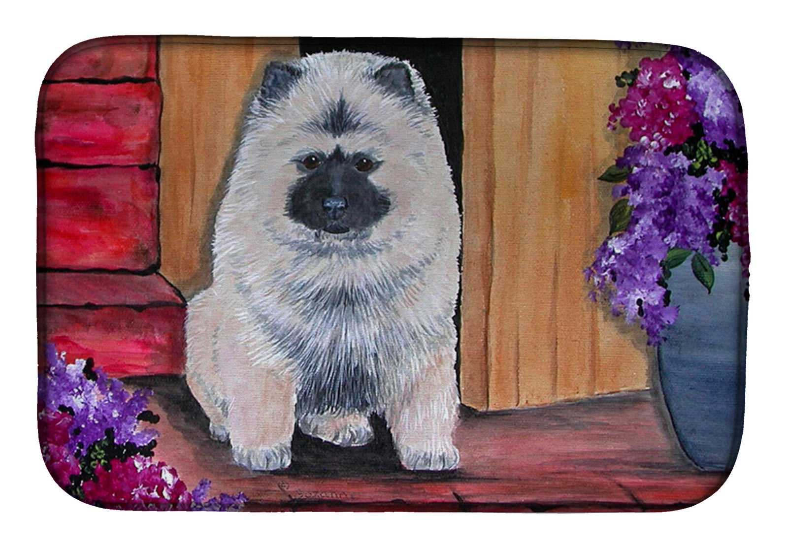 Keeshond Dish Drying Mat SS8622DDM  the-store.com.