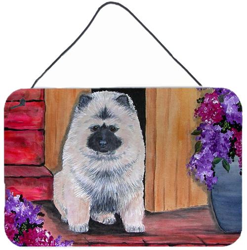 Keeshond Indoor Aluminium Metal Wall or Door Hanging Prints by Caroline's Treasures