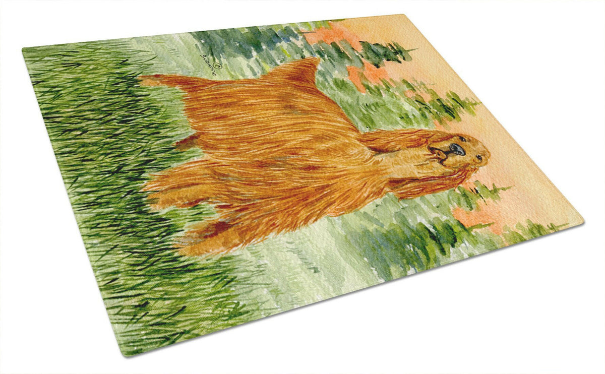 Irish Setter Glass Cutting Board Large by Caroline&#39;s Treasures