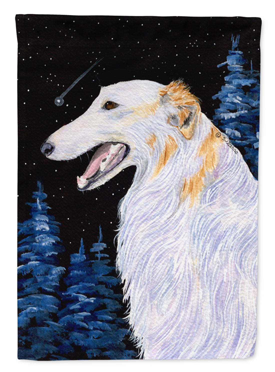 Borzoi Flag Canvas House Size  the-store.com.