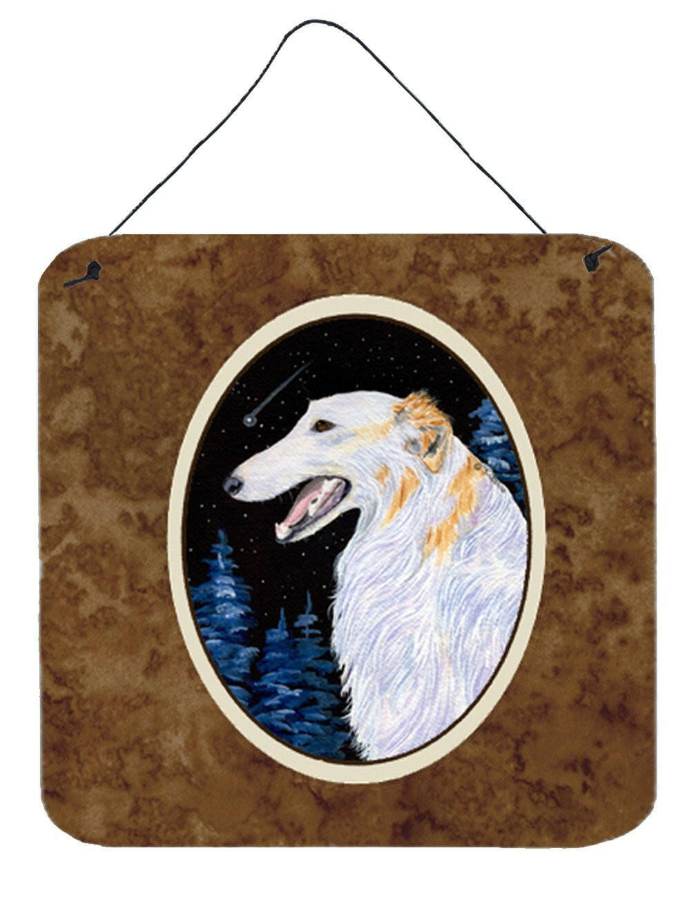 Borzoi Aluminium Metal Wall or Door Hanging Prints by Caroline&#39;s Treasures