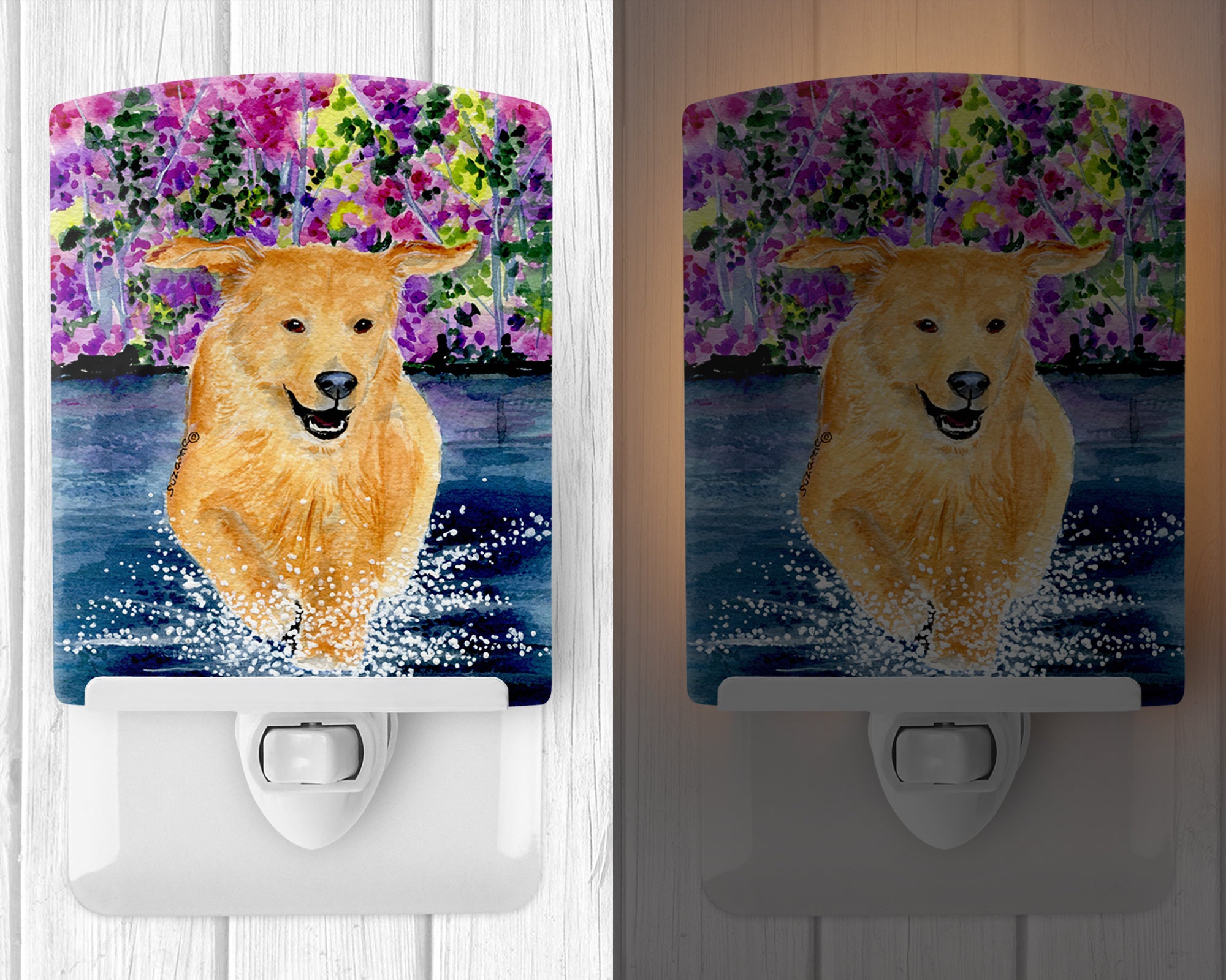 Golden Retriever Ceramic Night Light SS8627CNL - the-store.com