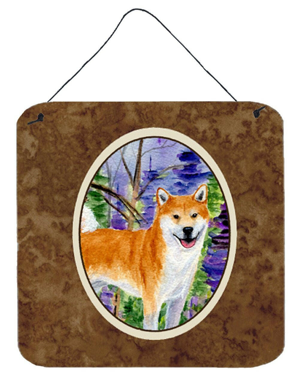 Shiba Inu Aluminium Metal Wall or Door Hanging Prints by Caroline's Treasures