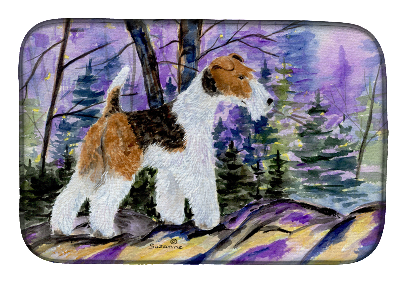 Fox Terrier Dish Drying Mat SS8630DDM  the-store.com.