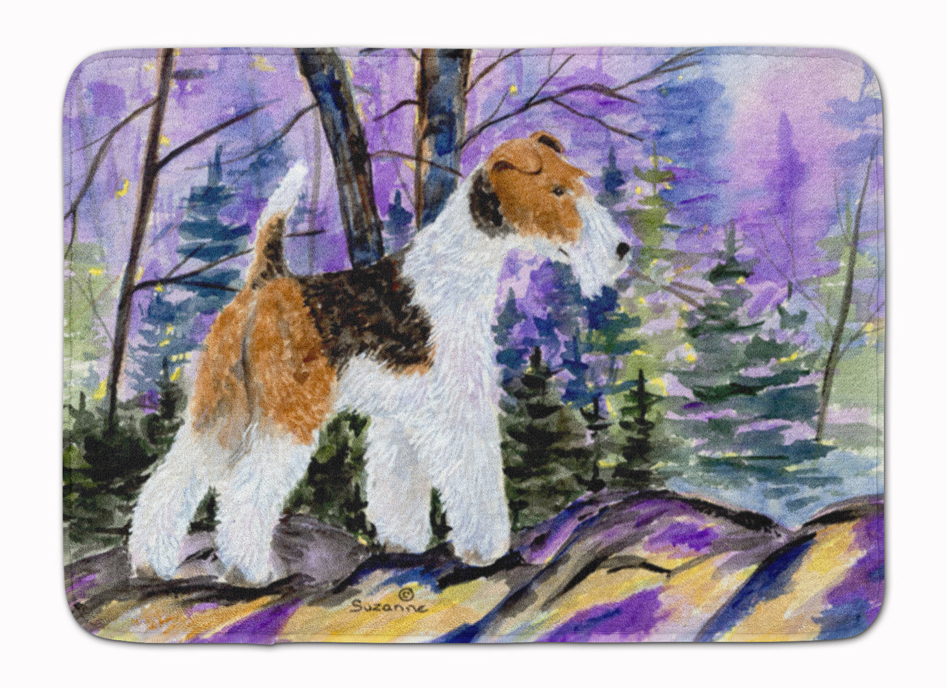 Fox Terrier Machine Washable Memory Foam Mat SS8630RUG - the-store.com