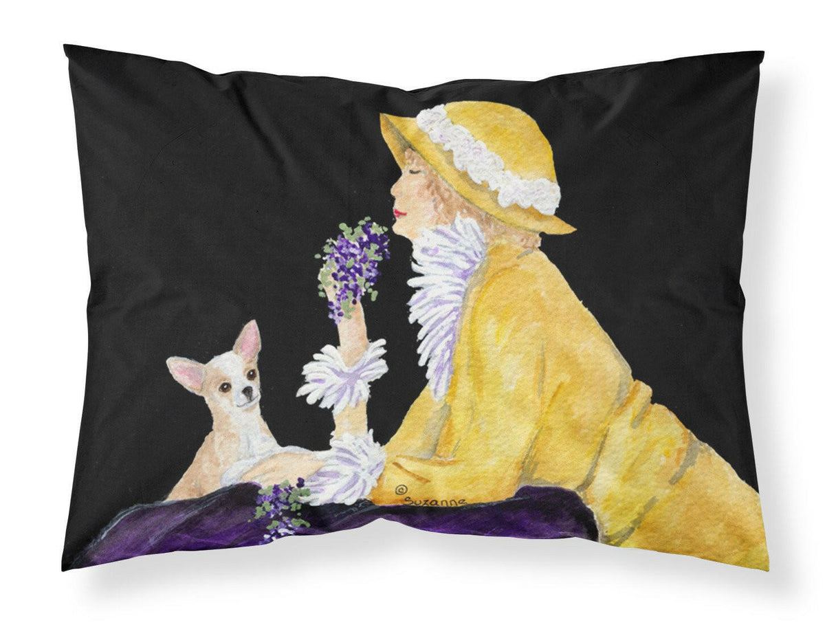 Chihuahua Moisture wicking Fabric standard pillowcase by Caroline&#39;s Treasures