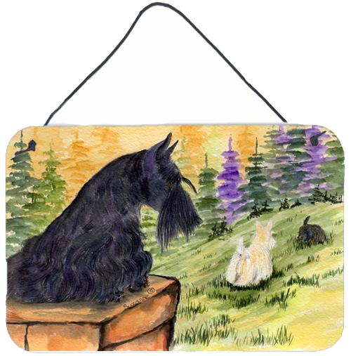 Scottish Terrier Indoor Aluminium Metal Wall or Door Hanging Prints by Caroline&#39;s Treasures